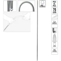 YATO Buigveer Inwendig – 20 mm PEX & Meerlagenbuis – 76 cm Verzinkt Staal