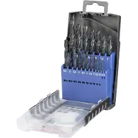 Kwb 421920 HSS Metaal-spiraalboorset 19-delig 1 mm, 1.5 mm, 2 mm, 2.5 mm, 3 mm, 3.5 mm, 4 mm, 4.5 mm, 5 mm, 5.5 mm, 6 mm, 6.5 mm, 7 mm, 7.5 mm, 8 mm, 8.5 mm, 9
