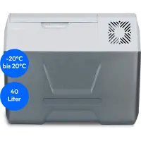 Medion mobiele koelbox met compressor (elektrisch, 39 liter opslagcapaciteit, 60 watt, -20°C tot 20°C, LED display, USB, 230V 12V 24V autoadapter, voor auto, vrachtwagen, camper, camping (MD13111)