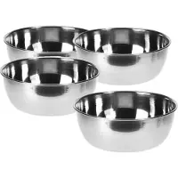 Excellent houseware Schalenset RVS 11x4cm set a 4 stuks