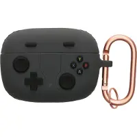 Kwmobile Hoes geschikt voor JBL Wave Beam / Beam 2 / Wave 200TWS - Siliconen cover voor oordopjes in zwart - Gameconsole design