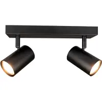 LEDVION LED Plafondspot Zwart 2-lichts GU10 fitting zonder lichtbron