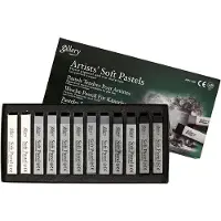 Creativ Company Gallery Gallery Soft Pastel Set 10 Mm X 6,5 Cm Grijs 12stuks