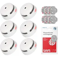 X-Sense XS01 Rookmelder - 6 pack + SAVS Montageset