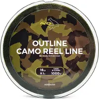 Avid Carp Outline Camo Carpfishing Line 1000 M Groen 0.330 mm