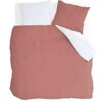 Byrklund Dekbedovertrekken Side Way Terra / Wit Katoen-240 x 200 / 220 cm | Lits-Jumeaux