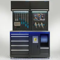 Datona Werkplaatsinrichting PREMIUM met RVS werkblad 135 cm breed