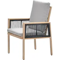 Garden Impressions San Capri lounge dining stoel - light teak aluminium