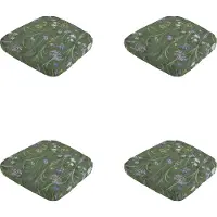 Madison zitkussen wicker donna green canvas eco+ ca. 48x48 cm set van 4