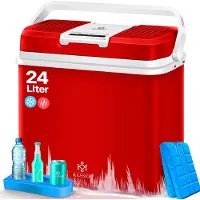 Kesser Thermo-Elektrische Koelbox 24L Koelt & Verwarmt - Koelbox elektrisch 12V en 230V voor Auto en Camping - Rood