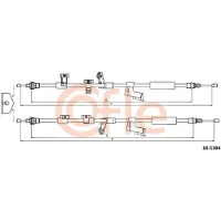 METZGER 10.5384 Handremkabel