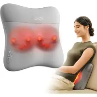 SKG – Rug- en Nekmassagekussen – 20 massagekoppen – met warmtefunctie – VS500 – Grijs