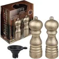 Peugeot Peper- en Zoutmolen Golden Paris 18 cm incl. Gratis Siliconen Trechter
