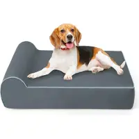 Northix Orthopedisch hondenbed voor grote honden, met traagschuim, grijs