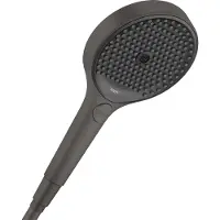 Hansgrohe Handdouche rainfinity 130 3jet geborsteld zwart chroom