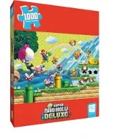 USAopoly Super Mario Chaos & Fun" 1.000 Stuk Puzzel, Afmetingen 19" x 27", Verzamelpuzzel met Mario, Luigi, Nabbit en Meer! Officieel