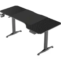 Vdd Gaming - Bureau - Game Desk - Zit Sta Bureau - Elektrisch in Hoogte Verstelbaar - Zit-sta Bureau - Game Bureau - Gaming Desk - Computer Tafel - 160 x 75 cm - Zwarte - Maximale hoogte 117 cm