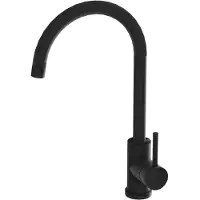 Domino Keukenkranen ORION – Zwart - Hoge uitloop - 360° draaibereik - Handdouche - Mengkraan Keukenmixer voor Wastafel - Kraan voor extra hygiëne en comfort - Stijlvol Ontwerp