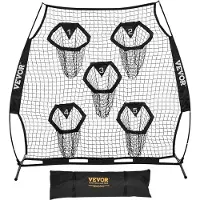 Vevor Football Coach Werpnet Oefennet (208 x 91 x 189 cm) met 5 doelvakken