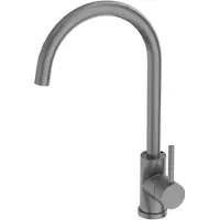 Domino Keukenkranen ORION - Chroom - Hoge uitloop - 360° draaibereik - Handdouche - Mengkraan Keukenmixer voor Wastafel - Kraan voor extra hygiëne en comfort - Stijlvol Ontwerp