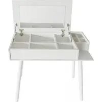 Vdd Kaptafel make up visagie opmaaktafel bureau met inklapbare spiegel 90 cm breed