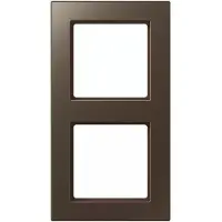 JUNG A Creatie Dubbele Afdekking Frame Mocha - AC582MO