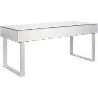 Beliani NESLE - Salontafel - Zilver - Glas