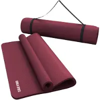Gorilla Sports Yogamat Deluxe 190 x 100 x 1,5 cm robijn