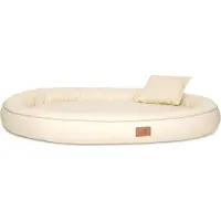 Tierlando Orthopedisch hondenbed GILBERT ORTHO, haarbeschermend, latex, kunstleer - Afmetingen: 85x65 cm | Kleur: 05 Crème
