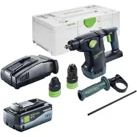 Festool KHC 18 EB-Basic accu combihamer 18 V 2,6 J SDS-Plus Brushless + 1x accu 8,0 Ah + snellader + Systainer