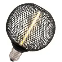 Ledvance LED lamp E27 | Globe G125 | Zwart | Decor Straw | 1800K | Dimbaar | 3.5W (12W)