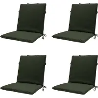 Madison stapelstoelkussen green canvas eco+ ca. 97x49 cm set van 4