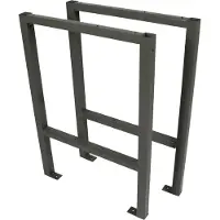 TRUTZHOLM Werkbank Onderstel Frame Paar - Belastbaar tot 200kg - Heavy-Duty Stalen Tafelpoten Set Werkplaats Onderstel Grijs