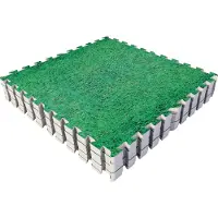 Gorilla Sports Sportschool Vloer Beschermingsmatten (8 stuks, totaal 2,88 m2) Groen (Gras)