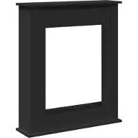 Syfax Haardombouw 75x20x87,5 cm bewerkt hout zwart