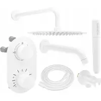 Mexen Kai DR70 inbouw bad-douchecombinatie met 30 regendouche, wit - 77602DR70301-20