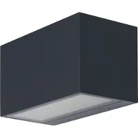 Osram SMART+ WiFi Brick Brede LED Wandlamp Op/Neer Donkergrijs, 14W, 600lm, RGB+W 3000K, WiFi, Alexa, IP44 Buiten