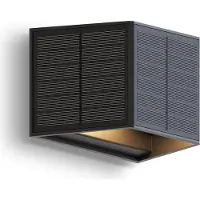 Calex Caserta Solar Wandlamp - 8 Stuks - Up & Down Tuinverlichting - Zonne-energie - Warm Wit Licht - Zwart