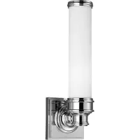 FEISS Wandlamp Payne, chroom / zilver, Badkamer, Glas, Wandlamp