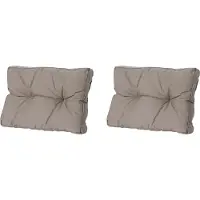 Madison florance rugkussen rib liver ca. 43x73 cm set van 2