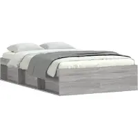 vidaXL Bedframe grijs sonoma eikenkleurig 120x190 cm