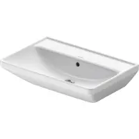 Duravit Wastafel d-neo met overloop kraanvlak zonder kraangat 65 cm hoogglans wit