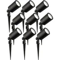 LEDVION - 9X LED Prikspots - 6500K - Zwart - 3W - IP65