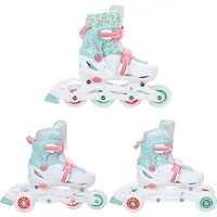 Croxer Verstelbare Kinderrollers Inez 3-in-1, Maat 26-29, LED Wielen