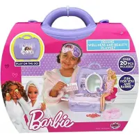 Mattel 20 Delig Wellness & Beauty Speelset - Spa Speelset- Speelfigurenset - Paars / Roze