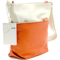 Zwei Handtas 'Jana' lichtbeige / oranje