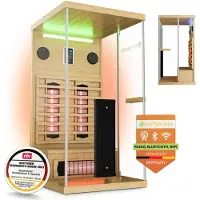 Artsauna Sauna / Infraroodcabine / Infraroodsauna Göteborg - 90x90x190cm - 1-persoons