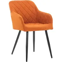 CLP Eetkamerstoel Shila, gestoffeerd, oranje. Materiaal: stof