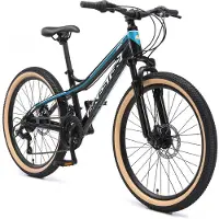 Bikestar MTB kinderfiets 24 inch - antraciet unisex