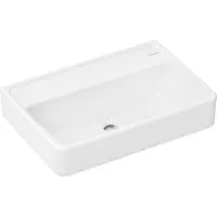 Hansgrohe Xanuia Q Wastafel/Fontein - 55x37cm - inbouw - zonder kraangaten - zonder overloop - wit glans 60212450